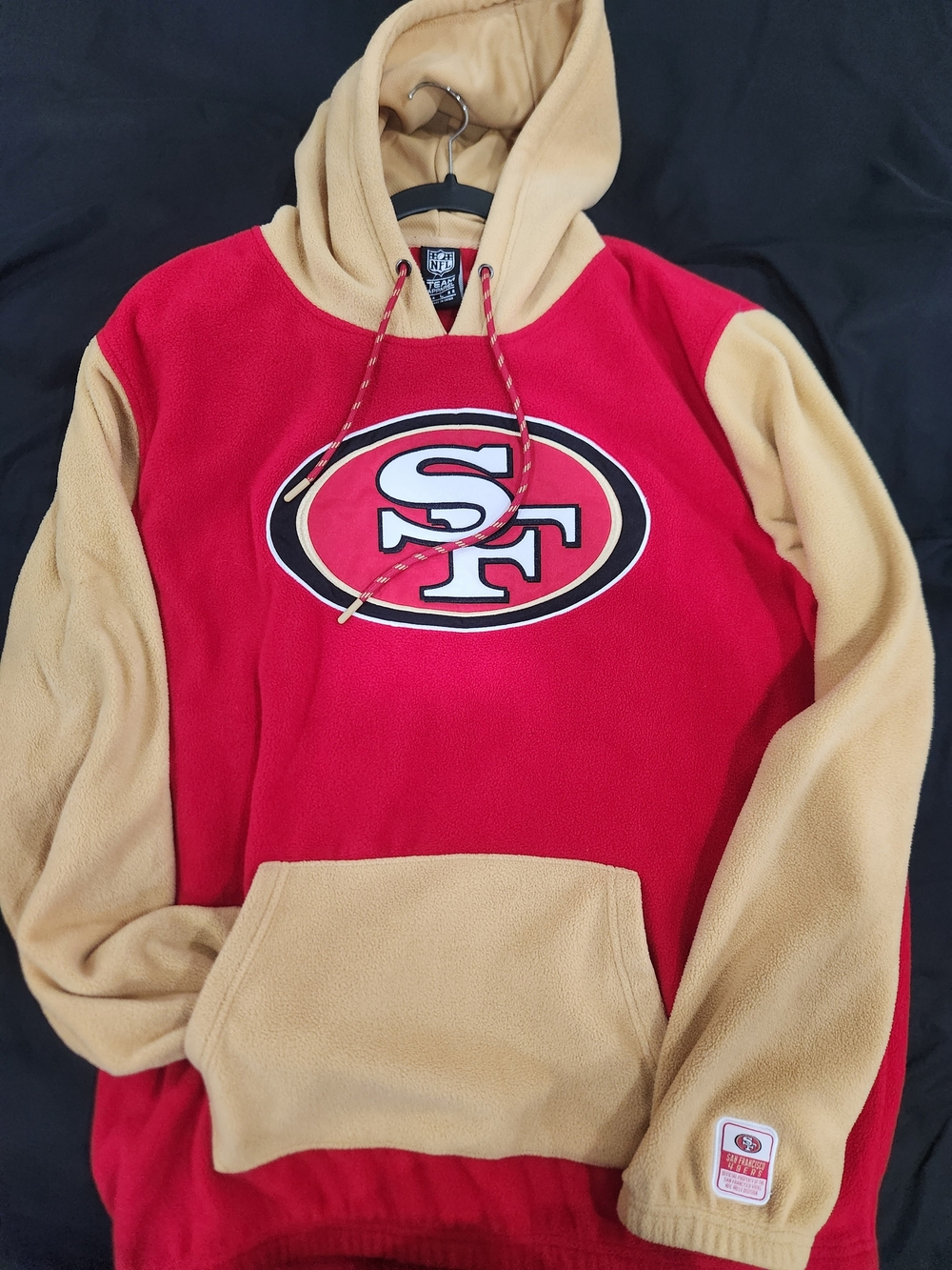 NFL San Francisco 49ers Red and Gold Crewneck Hoodie